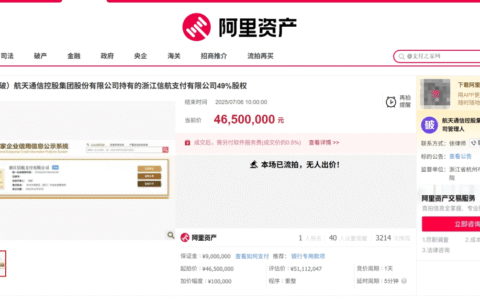 信航支付49%股权首次拍卖流拍：PingPong控股子公司面临市场考验