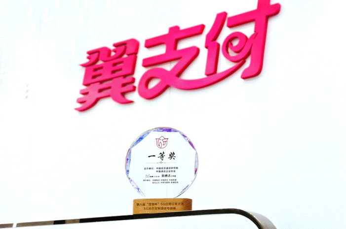 “绽放杯”一等奖，中国电信翼支付5G应用能力受权威表彰