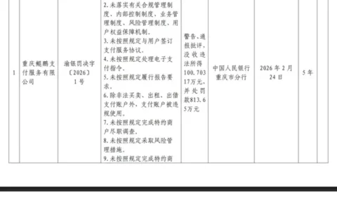 鲲鹏支付“11项违法”领900万元罚单，这些信号值得关注