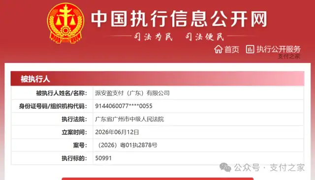 派安盈支付，又被执行了！