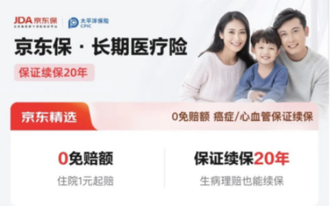小额住院、癌症治疗均可报，20 年保证续保的百万医疗险怎么选？京东保长期医疗险优势全梳理