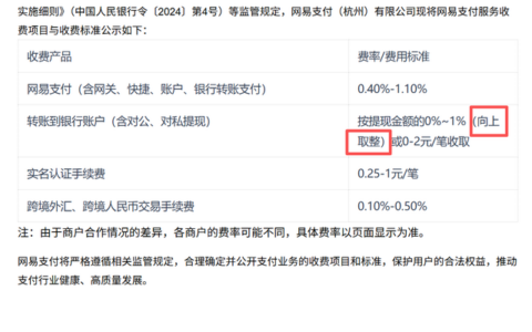 网易支付“向上取整”，这种计价合理吗？